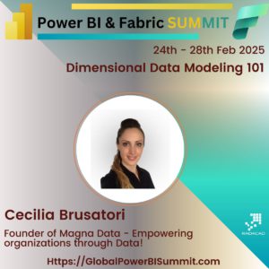 Cecilia Brusatori Power BI Summit 2025 banner